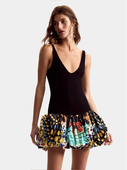 Zdjęcie produktu Desigual Sukienka koktajlowa Sparckler Lacroix 26SWVK11 Czarny Slim Fit