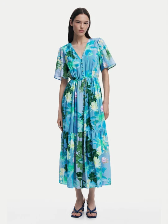 Zdjęcie produktu Desigual Sukienka koszulowa Nancy 25SWVW18 Niebieski Regular Fit