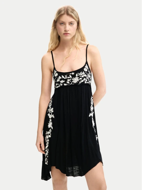 Zdjęcie produktu Desigual Sukienka letnia Cassatt 26SWVK42 Czarny Regular Fit