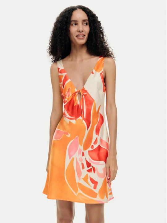 Zdjęcie produktu Desigual Sukienka letnia Delilah 26SWVW44 Pomarańczowy Regular Fit