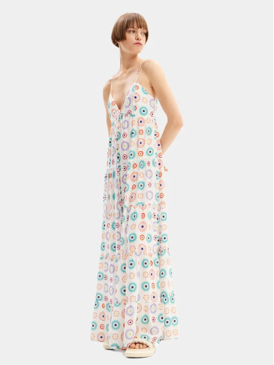 Zdjęcie produktu Desigual Sukienka letnia Galactica 24SWVW06 Biały Regular Fit