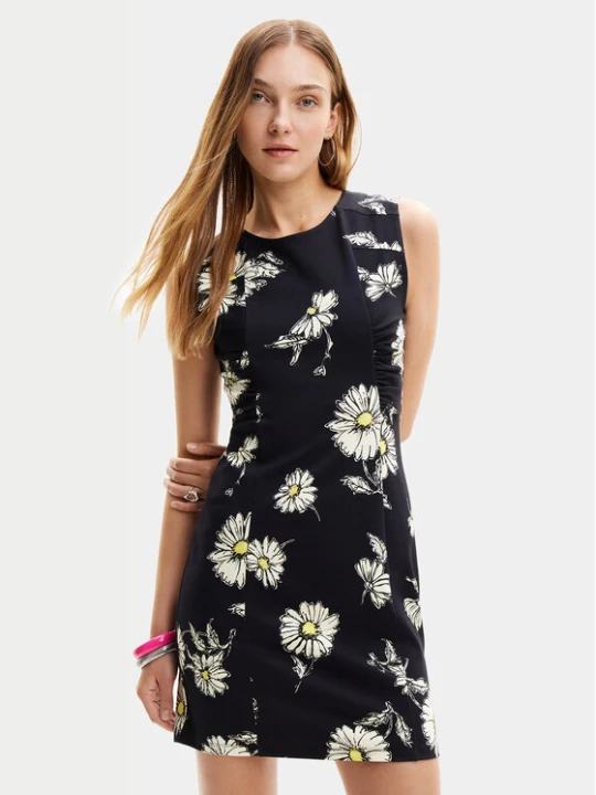 Zdjęcie produktu Desigual Sukienka letnia Lorena 24SWVK18 Czarny Regular Fit