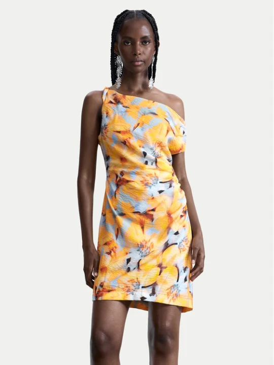 Zdjęcie produktu Desigual Sukienka letnia Sol 26SWVW50 Żółty Slim Fit