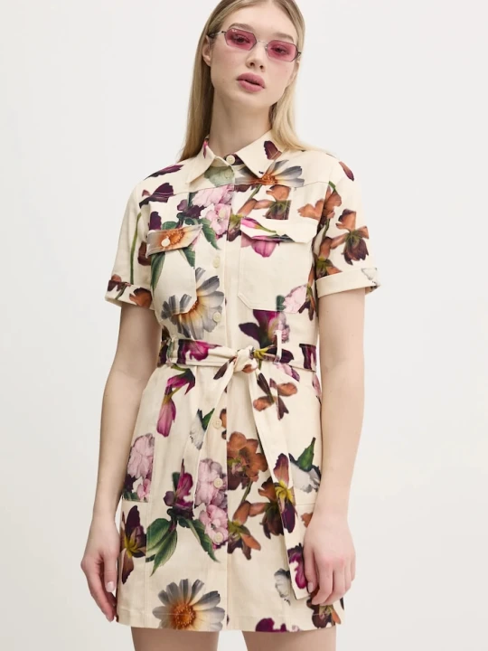 Zdjęcie produktu Desigual sukienka MONICAWHITE beżowy