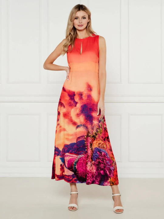 Zdjęcie produktu Desigual Sukienka TROPICAL_LACROIX pomarańczowy
