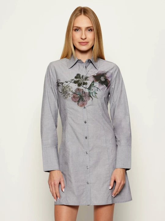 Zdjęcie produktu Desigual Sukienka VEST_INKY_ANTHRACITE | DESIGUAL X MR. CHRISTIAN LACROIX szary