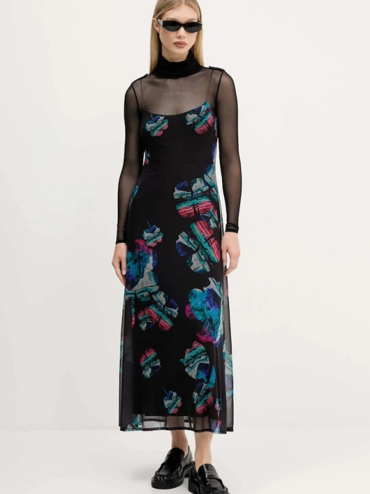Zdjęcie produktu Desigual sukienka WATERCOLOR LACROIX czarny