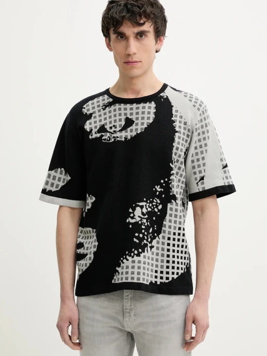 Zdjęcie produktu Desigual sweter bawełniany PALERMO czarny