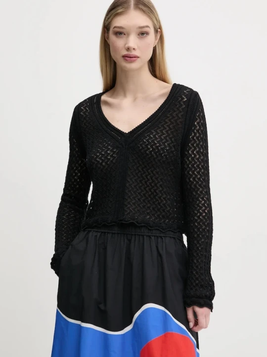 Zdjęcie produktu Desigual sweter FLAM czarny