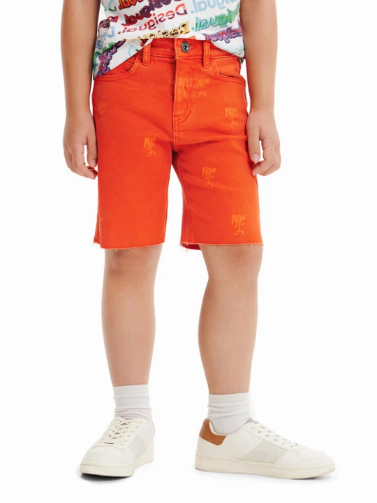 Zdjęcie produktu Desigual Szorty jeansowe 23SBDD01 Brązowy Regular Fit