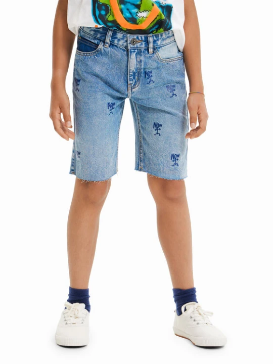 Zdjęcie produktu Desigual Szorty jeansowe 23SBDD01 Niebieski Regular Fit