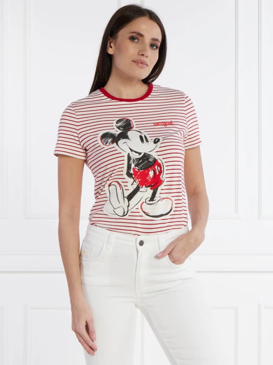 Zdjęcie produktu Desigual T-shirt DESIGUAL X MICKEY MOUSE | Regular Fit czerwony