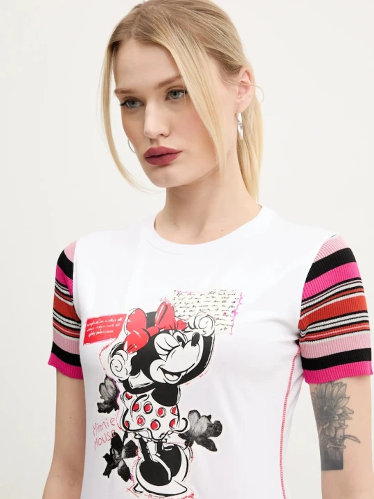 Zdjęcie produktu Desigual t-shirt MINNIE biały