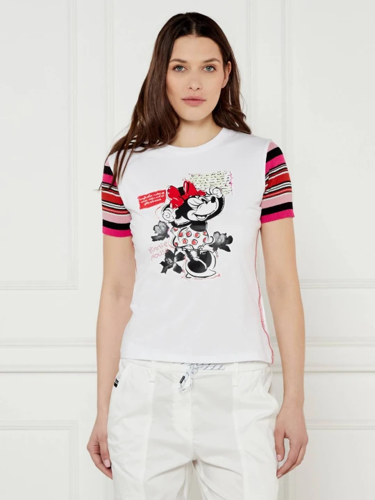 Zdjęcie produktu Desigual T-shirt MINNIE | Desigual x Disney | Regular Fit biały