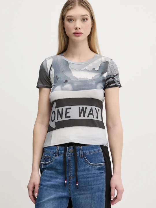 Zdjęcie produktu Desigual t-shirt POTOMAC szary