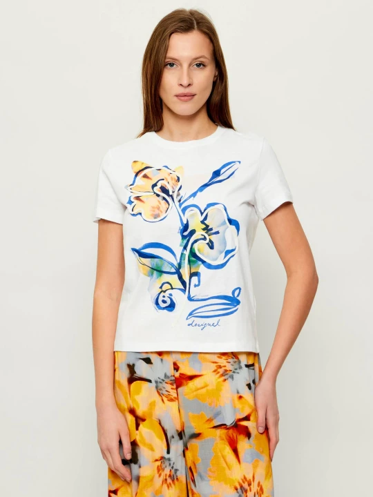 Zdjęcie produktu Desigual T-shirt | Regular Fit biały