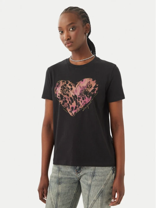 Zdjęcie produktu Desigual T-Shirt Tiger 26SWTK53 Szary Regular Fit