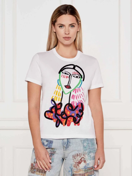 Zdjęcie produktu Desigual T-shirt TS_MISURI | Regular Fit biały
