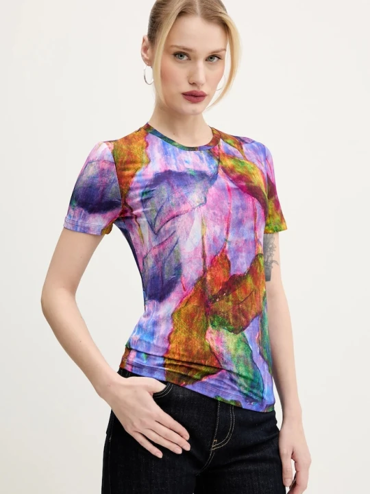 Zdjęcie produktu Desigual t-shirt YELLOWSTONE fioletowy