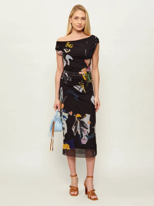Zdjęcie produktu Desigual Tiulowa sukienka DELAWARE czarny