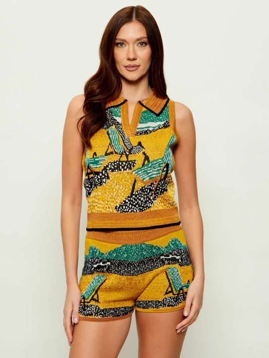 Zdjęcie produktu Desigual Top | Regular Fit musztardowy