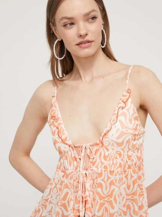 Zdjęcie produktu Desigual top TOPI pomarańczowy