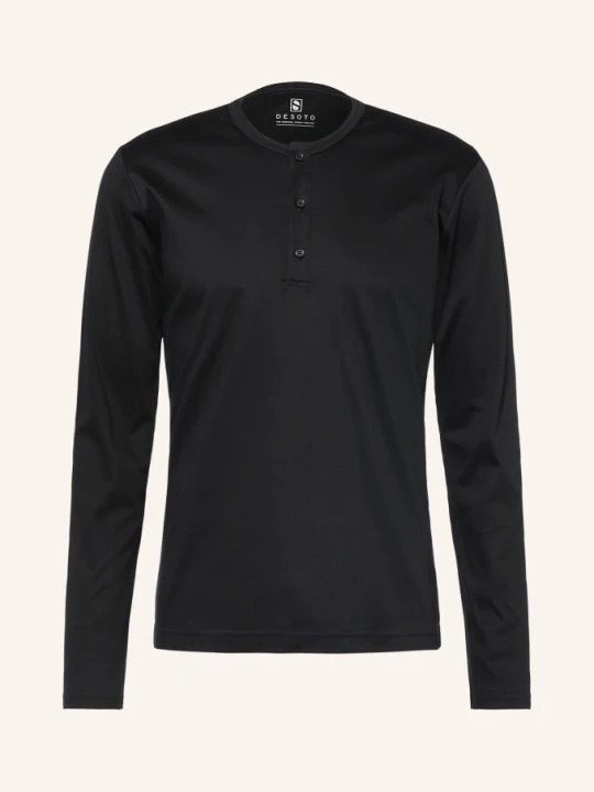 Zdjęcie produktu Desoto Bluzka Typu Henley schwarz CZARNY
