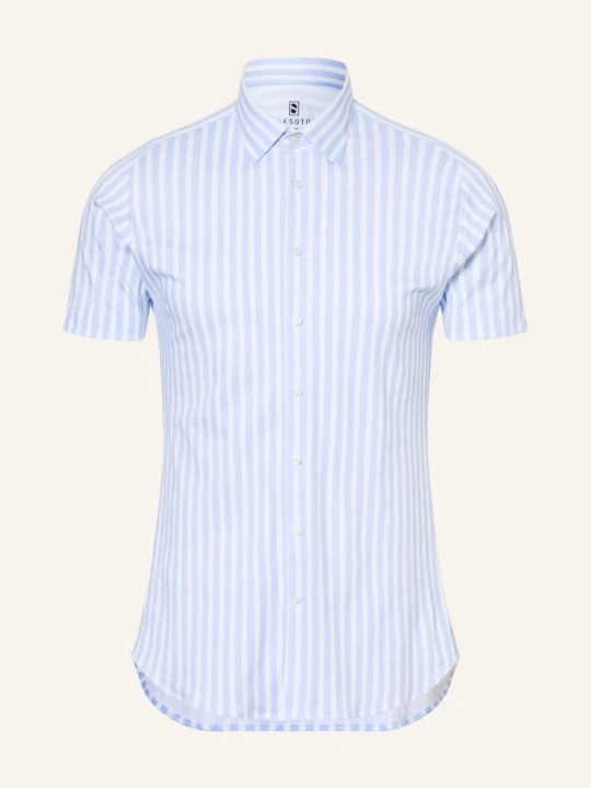 Zdjęcie produktu Desoto Koszula Z Krótkim Rękawem Slim Fit Z Dżerseju blau