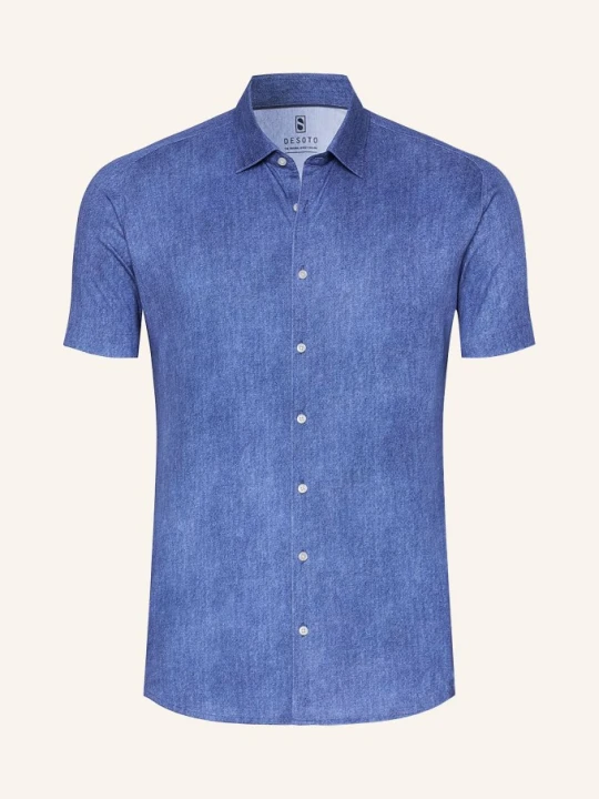 Zdjęcie produktu Desoto Koszula Z Krótkim Rękawem Slim Fit Z Dżerseju blau NIEBIESKI