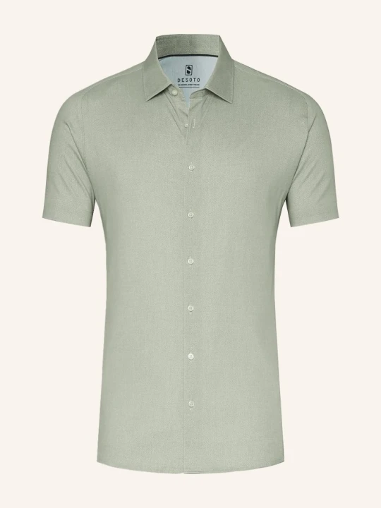 Zdjęcie produktu Desoto Koszula Z Krótkim Rękawem Slim Fit Z Dżerseju gruen JASNOZIELONY