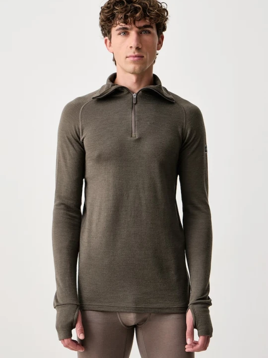 Zdjęcie produktu Devold bluza funkcyjna męska wełniana Expedition Merino brązowy