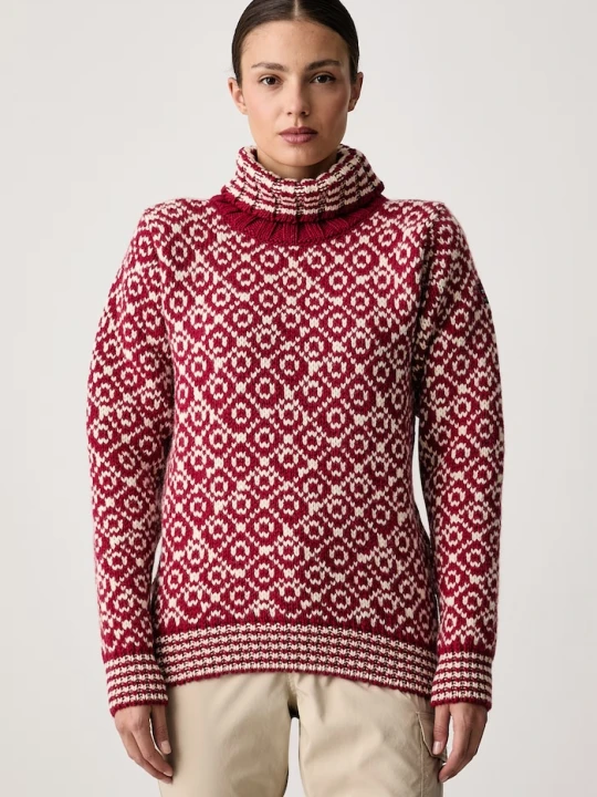Zdjęcie produktu Devold golf wełniany Svalbard Wool czerwony