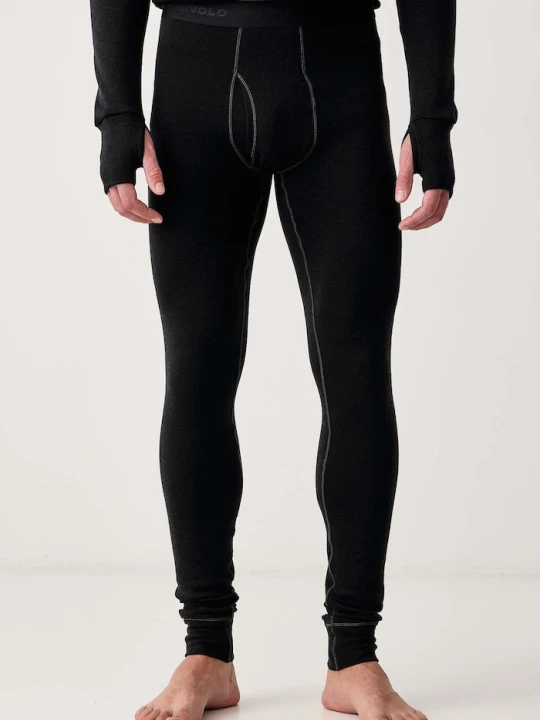 Zdjęcie produktu Devold legginsy termoaktywne męskie z wełny merino Expedition Merino czarny