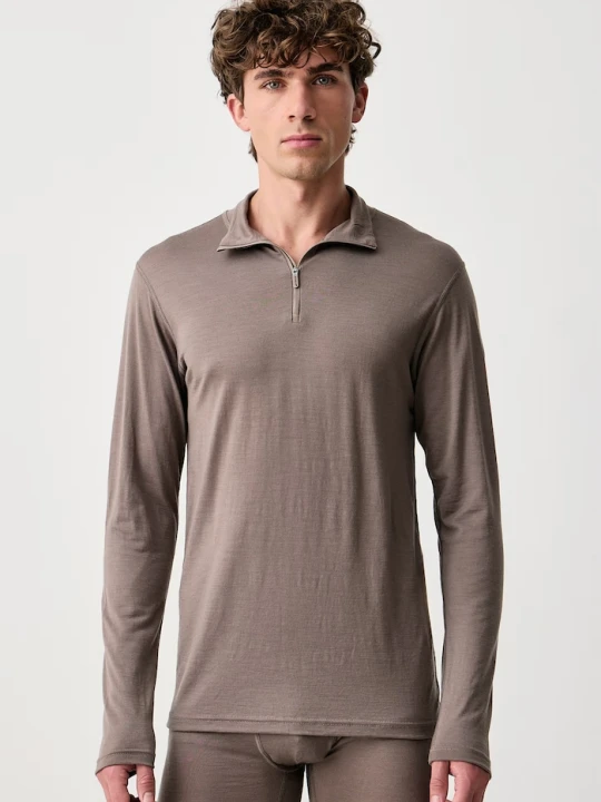 Zdjęcie produktu Devold longsleeve funkcyjny męski wełniany Breeze Merino brązowy