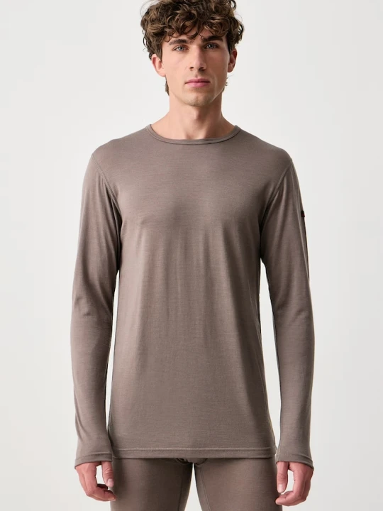 Zdjęcie produktu Devold longsleeve funkcyjny męski wełniany Breeze Merino brązowy