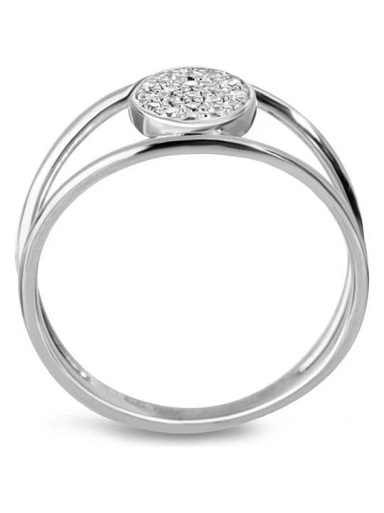 Zdjęcie produktu DIA DIAMONDS Srebrny pierścionek z diamentami rozmiar: 54