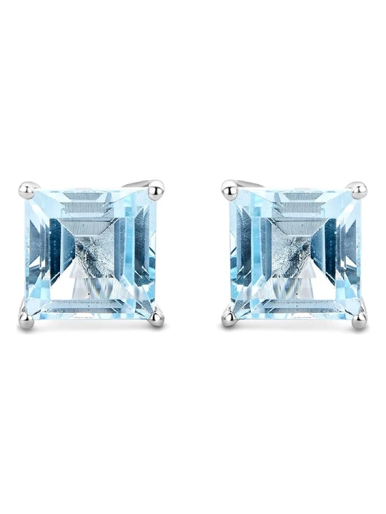 Zdjęcie produktu Diamant Exquis Złote kolczyki-wkrętki z topazami rozmiar: onesize