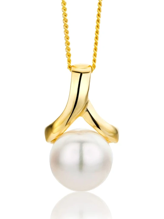 Zdjęcie produktu Diamant Exquis Złoty naszyjnik z zawieszką - dł. 45 cm rozmiar: onesize