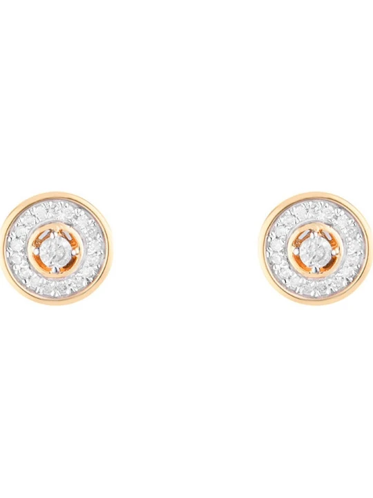 Zdjęcie produktu DIAMOND & CO Złote kolczyki-wkrętki "Divine" z diamentami rozmiar: onesize