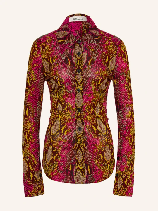 Zdjęcie produktu Diane Von Furstenberg Bluzka Koszulowa Lucinda Z Dżerseju pink