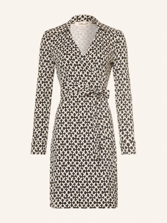 Zdjęcie produktu Diane Von Furstenberg Sukienka Kopertowa New Jeanne Z Jedwabiu schwarz
