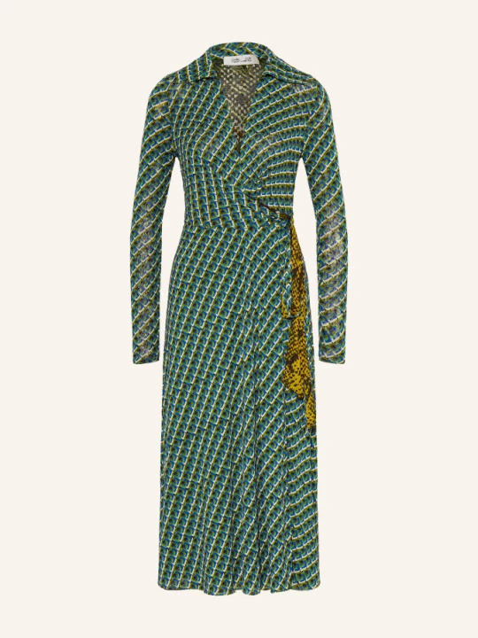 Zdjęcie produktu Diane Von Furstenberg Sukienka Kopertowa Phoenix Z Dżerseju, Dwustronna gruen