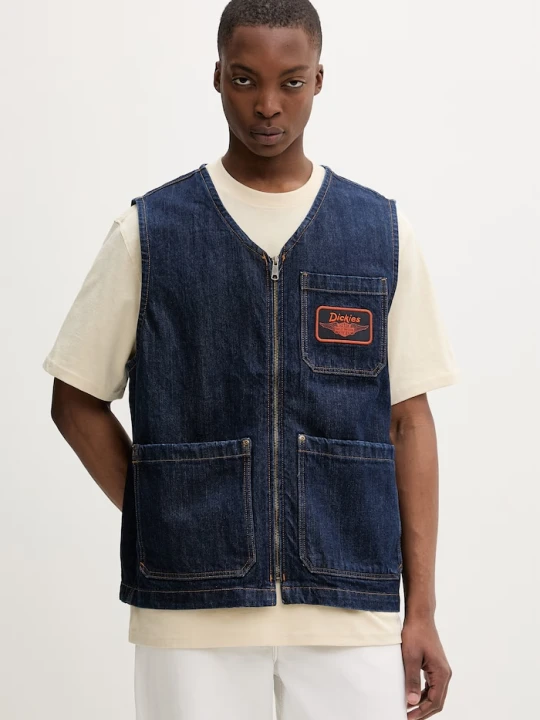 Zdjęcie produktu Dickies bezrękawnik męski jeansowy granatowy