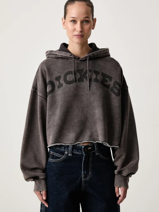 Zdjęcie produktu Dickies bluza z kapturem damska z bawełną czarny