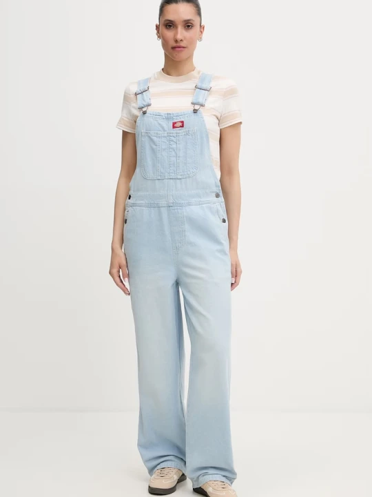 Zdjęcie produktu Dickies ogrodniczki jeansowe damskie niebieski