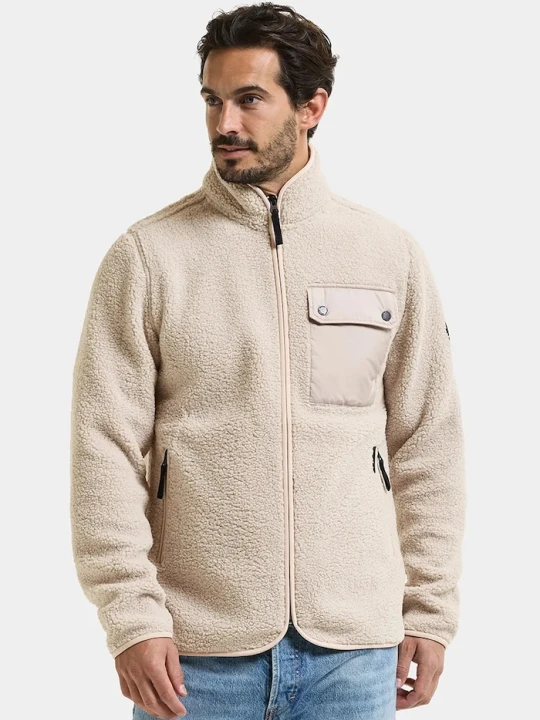 Zdjęcie produktu Didriksons bluza rozpinana męska polarowa PETER beżowy