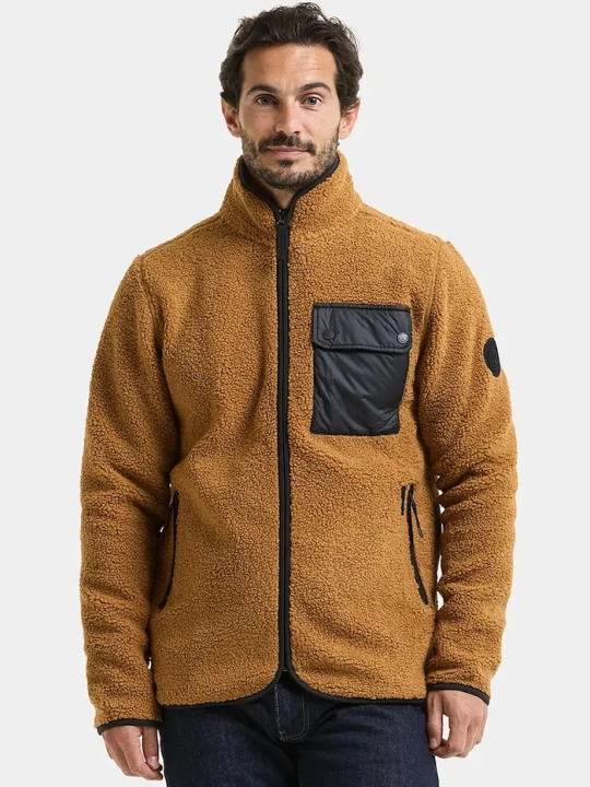 Zdjęcie produktu Didriksons bluza rozpinana męska polarowa PETER brązowy