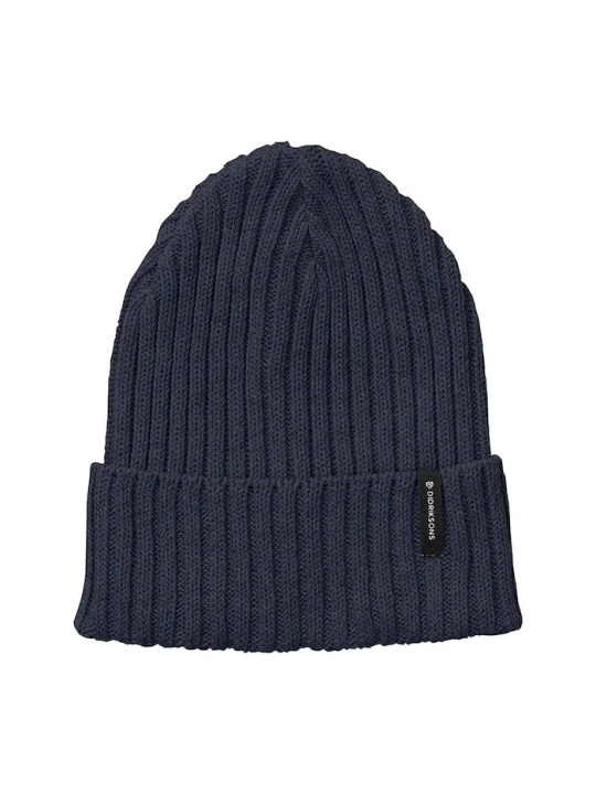 Zdjęcie produktu Didriksons czapka beanie bawełniana LAKEN granatowy