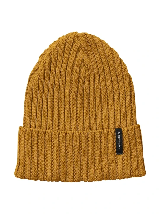 Zdjęcie produktu Didriksons czapka beanie bawełniana LAKEN żółty