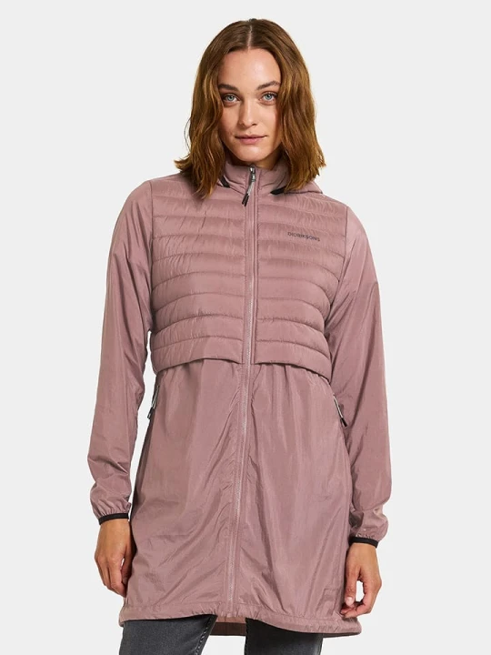 Zdjęcie produktu Didriksons Parka hybrydowa "Isabella" w kolorze jasnoróżowym rozmiar: 48